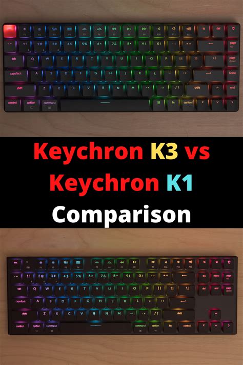 Keychron K3 vs Keychron K1 Serious & Complete Comparison in 2021 | Command and control, Mechanic ...