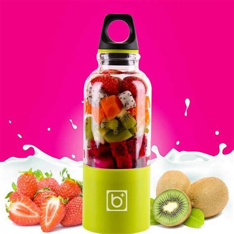 500ML Portable USB Rechargeable Electric Mixer | Blender bottle, Electric juicer, Smoothie makers