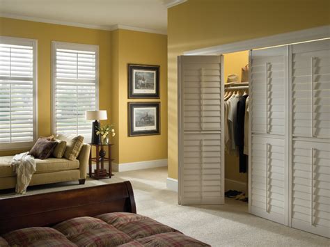 Louvered Closet Doors - Traditional - Wardrobe - Atlanta - by Eclipse Shutters | Houzz AU