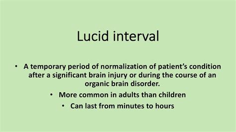 Lucid interval: definition, examples - talk and die syndrome - YouTube