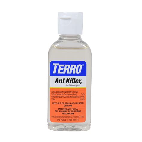 TERRO 2 oz. Borax Liquid Ant Killer - Effective and Easy to Use Killing ...