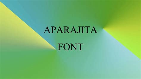 Aparajita Font Free Download