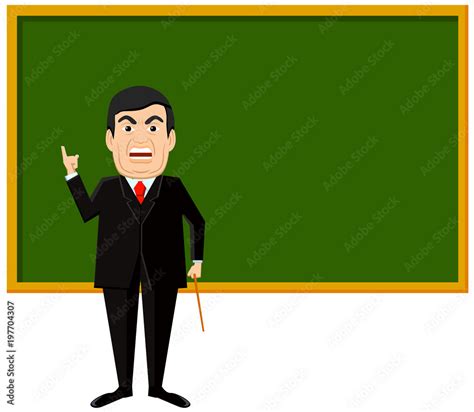 Angry teacher vector image Stock Vector | Adobe Stock