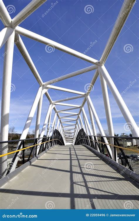 Pedestrian overpass stock photo. Image of travel, span - 22059496