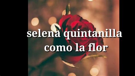 Selena quintanilla como la flor (lyrics subs) - YouTube