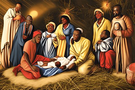 African American Nativity · Creative Fabrica