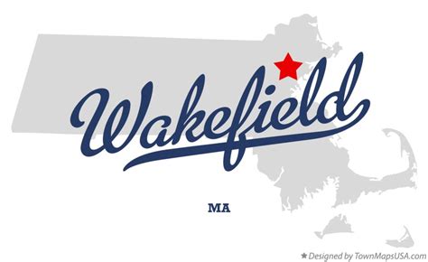 Map of Wakefield, MA, Massachusetts