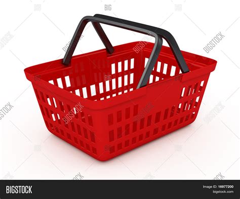 Red Shopping Basket Image & Photo (Free Trial) | Bigstock