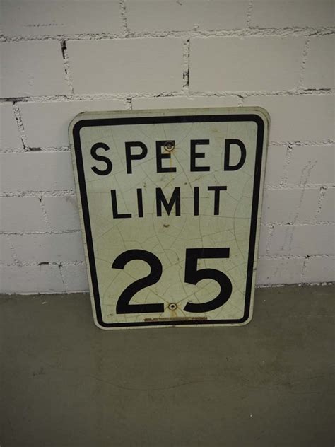 Blackforest Warehouse Online Shop - Speed Limit 25 Sign - US Import