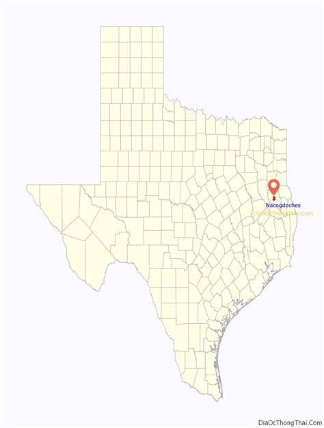 Map of Nacogdoches city - Thong Thai Real