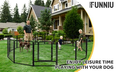 Amazon.com : FUNNIU Dog Playpen Outdoor Indoor 32 Inch Height 16 Panels ...