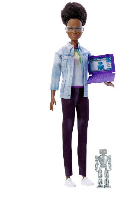 Robotics Engineer Barbie® Doll With Laptop And Robot