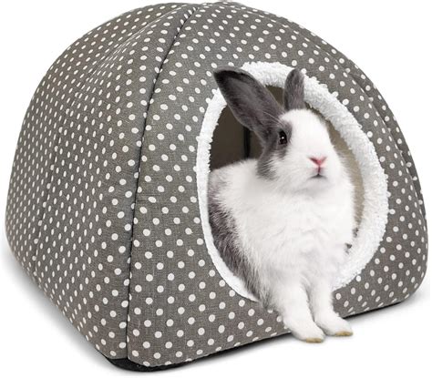 Amazon.com : Tierecare Rabbit Hideout Large Bunny Bed Washable Rabbit House and Hideout Fleece ...