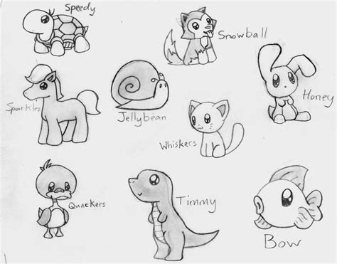 Anime Animal Drawings Easy | Cute Animals by CrimsonAngelofShadow ...