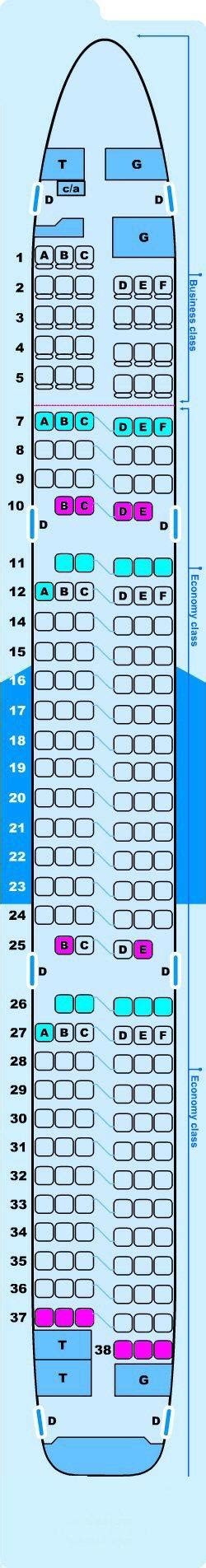 United Airbus A321 Seat Map