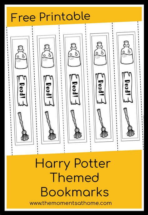 harry potter bookmarks printable that are old fashioned - 5 best images ...