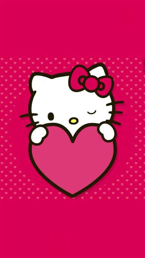 Hello Kitty Heart Wallpapers - Top Free Hello Kitty Heart Backgrounds ...