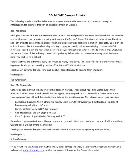 Cold Email Template - 5 Free PDF Documents Download | Free & Premium ...