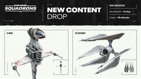 Star Wars Squadrons Getting B-Wing and TIE Defender in Free Update