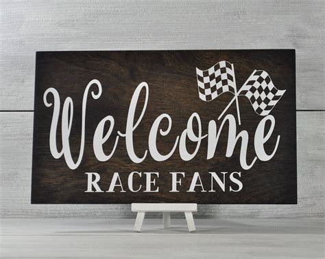 Welcome Race Fans . Racing Signs . Racing Motorsports Themed | Etsy