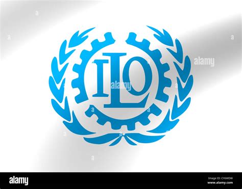 ILO - International Labour Organization logo symbol flag Stock Photo ...