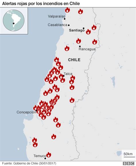 "Es como el infierno de Dante": el drama de los voraces incendios que Chile no logra sofocar ...