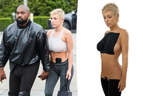 Kanye West's wife Bianca Censori models the new Yeezy fashion line ...