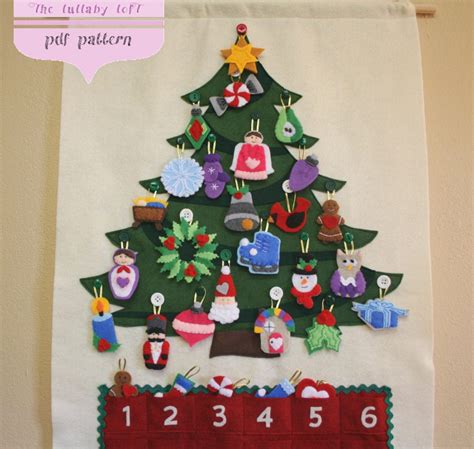 Diy Felt Christmas Tree Advent Calendar - Addie Jillane