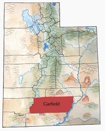 Garfield County Utah Map - Bell Marika