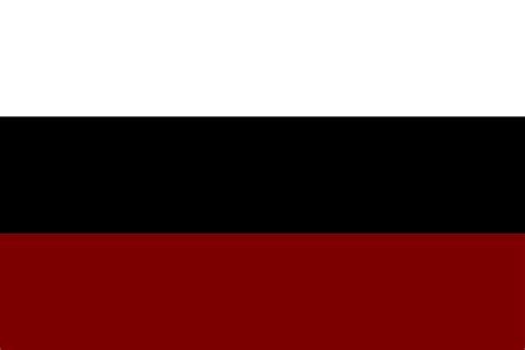 Fictional flag with horizontal stripes made of a white - black - dark red : r/vexillology