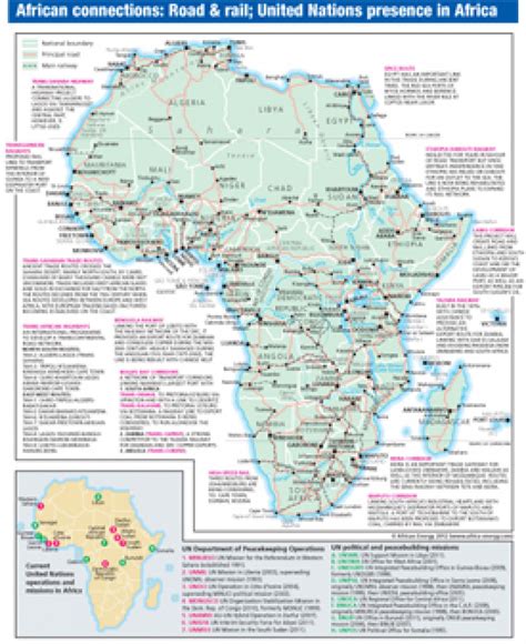 ﻿African connections: Road & rail; United Nations presence in Africa | African Energy