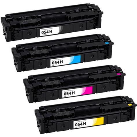 Canon 054H Toner Cartridge Set, High Yield | 4 Pack | 1ink.com