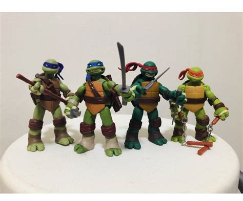 (SET of 4) TMNT Nickelodeon Teenage Mutant Ninja Turtles, Hobbies & Toys, Toys & Games on Carousell