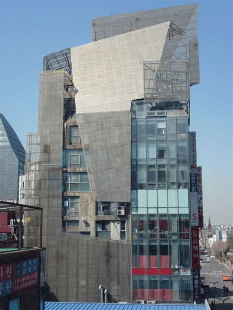 Sun Tower, Seoul South Korea (1997) | Thom Mayne : Morphosis | Morphosis architecture, Morphosis ...