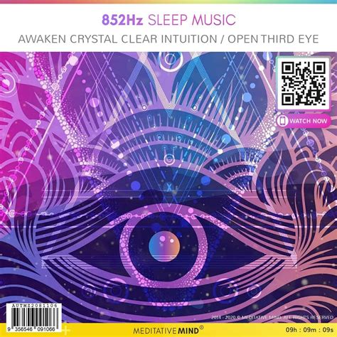 852Hz Sleep Music - Awaken Crystal Clear Intuition / Open Third Eye | Meditative Mind's Official ...