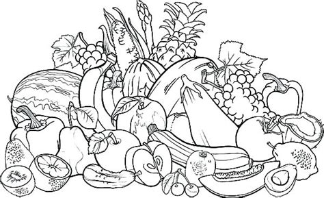 Vegetable Basket Coloring Pages at GetDrawings | Free download