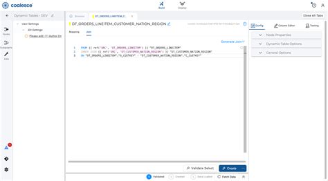 Building Dynamic Tables in Snowflake with Coalesce