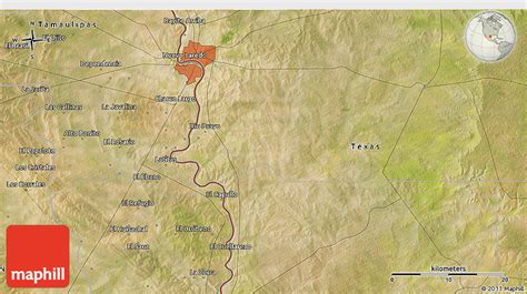 Satellite 3D Map of Laredo