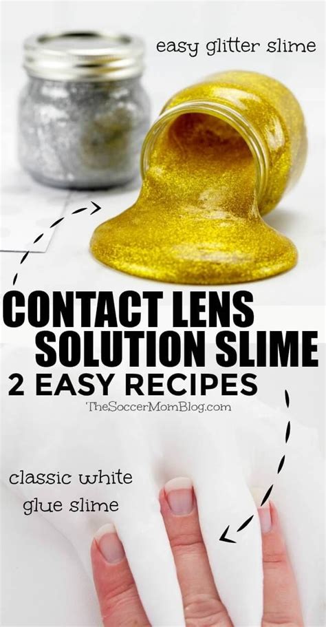 How to make slime with contact solution - 2 fun and easy contact solution slime recipes for ...