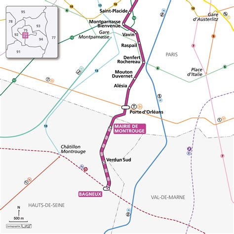 Paris Metro Line 4 Southern Extension. Map. Paris Future Transit. Paris ...