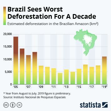 Chart: Brazil Sees Worst Deforestation In A Decade | Statista