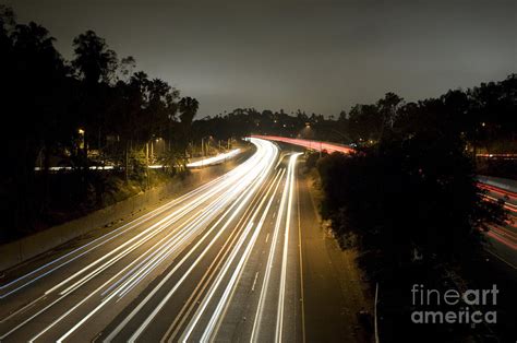 Freeway at night 9 Photograph by Micah May - Fine Art America