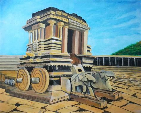 Stone Chariot - Hampi by artist Venugopal Sunkad – Image, prints | Mojarto