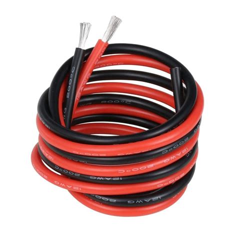 12 Gauge Stranded Copper wire 10 ft red and 10 ft black Flexible Silicone 12 AWG Wire - Walmart.com