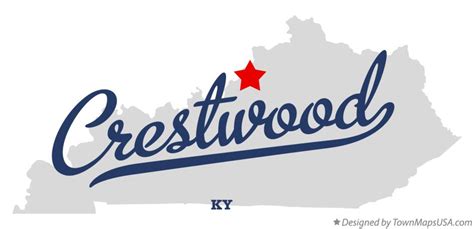 Map of Crestwood, KY, Kentucky