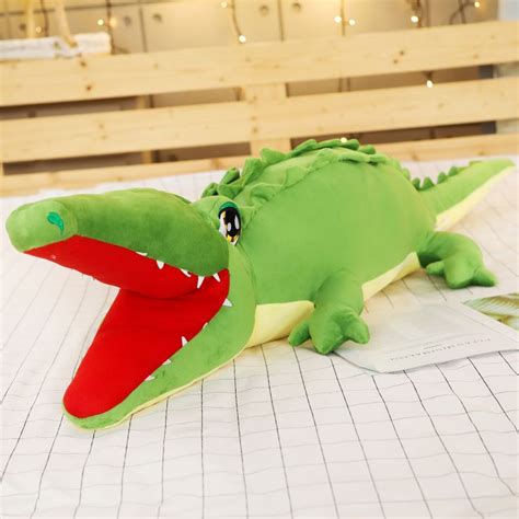 75-130cm Stuffed Animal Real Life Alligator Plush Toy Simulation ...