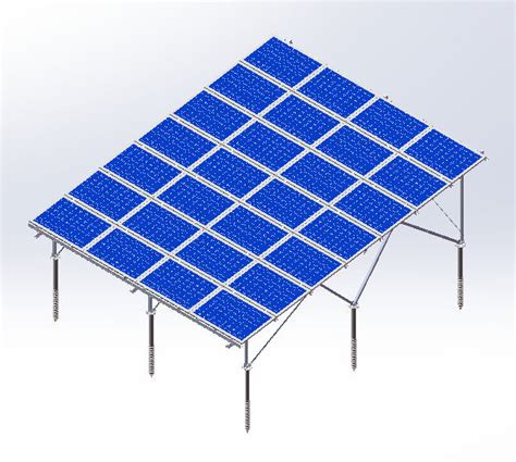 Aluminum Solar Ground Mount System Solar Panel Rack Pv Mounting Systems