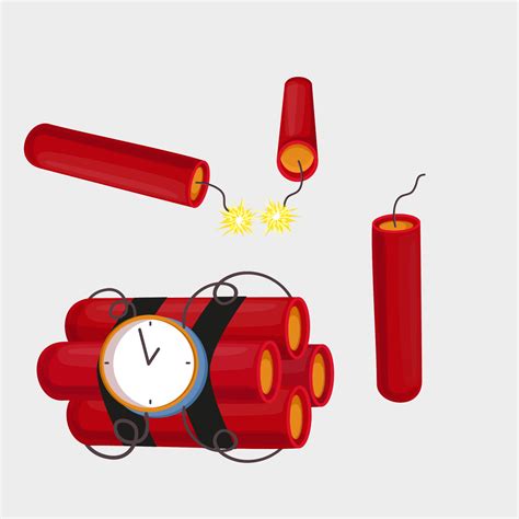 Cartoon Red Dynamite Set 5909873 Vector Art at Vecteezy