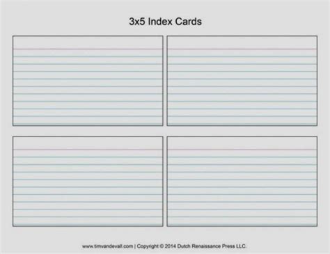 Avery Index Card Template 4X6 - Cards Design Templates