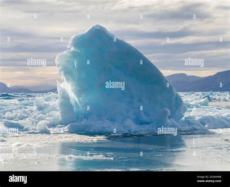 Icebergs floating in the Labrador Sea, Nuuk Fjord, Sermersooq, Greenland Stock Photo - Alamy